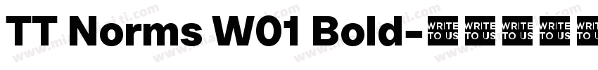 TT Norms W01 Bold字体转换